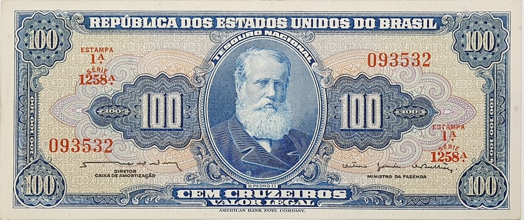 100 Cruzeiros - C035 - 1964 - SOB