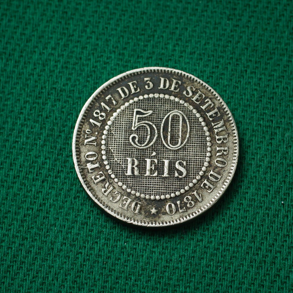 50 Réis - Pedro II - 1887