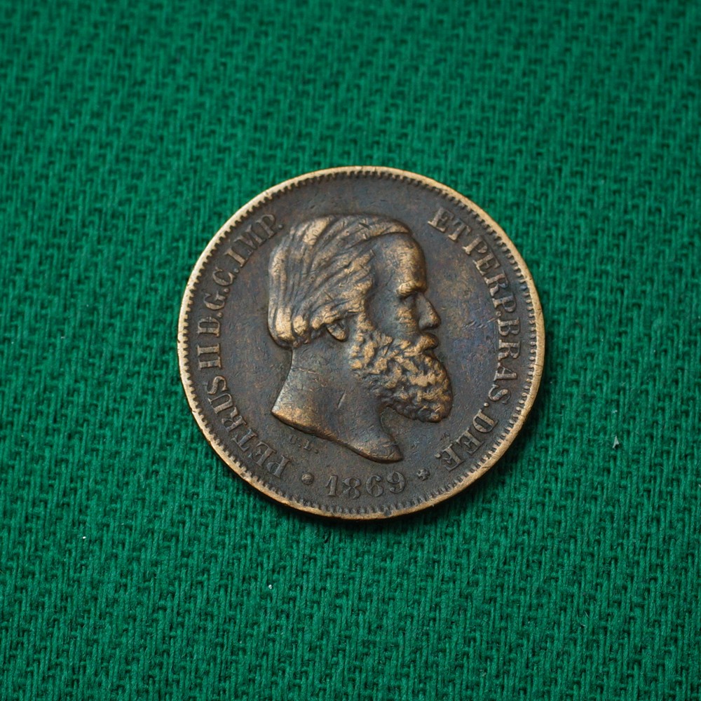 10 Réis - Pedro II - 1869