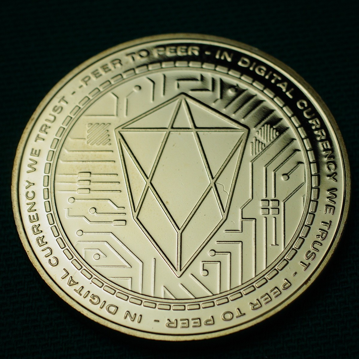Ethereum - Moeda comemorativa com capa protetora transparente