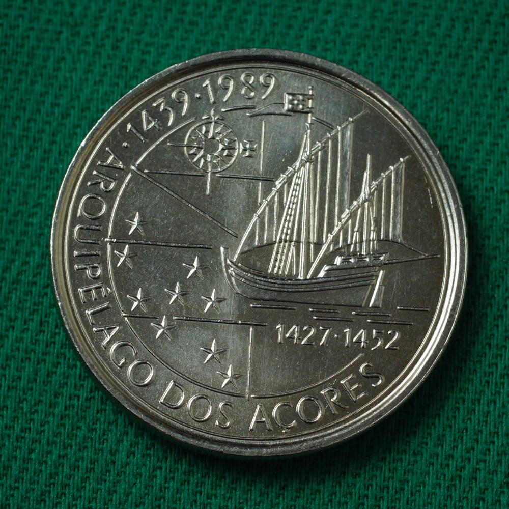 100 Escudos Descoberta dos Açores - 1989
