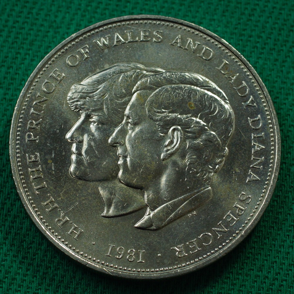 25 New Pence - Casamento Real Princesa Diana - 1981