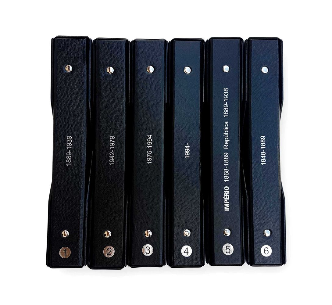 Álbum de Luxo para Moedas do Brasil – Volumes 1 a 6 – 3BZN